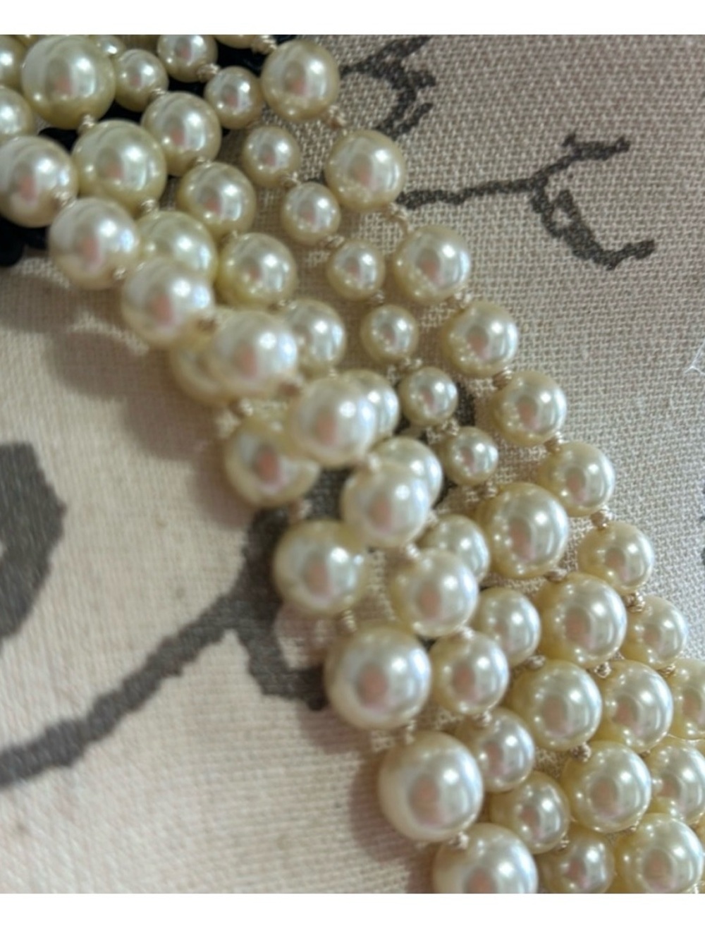 J. CREW • Elegant Cream Pearl Multi-Strand Necklace • A Closet MUST HAVE! - Picture 3 of 11